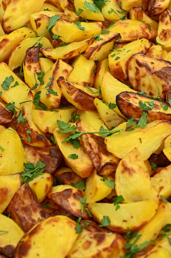 Cheesy Roasted Potato Wedges